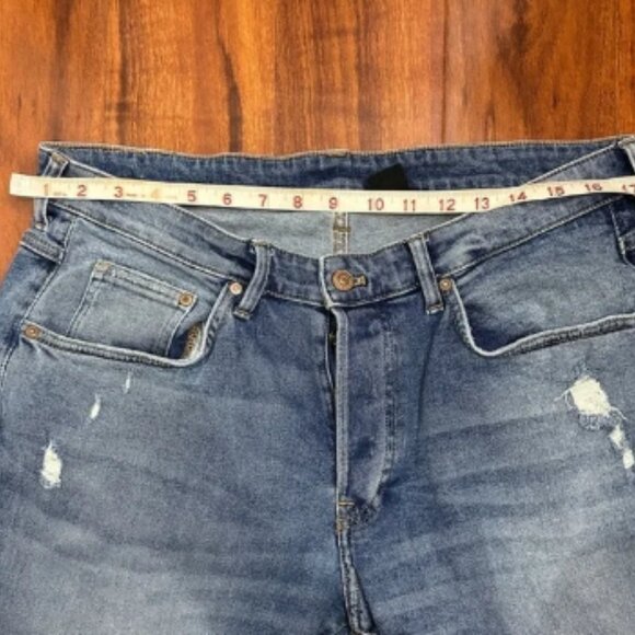 Skinny Denim Jeans Pants Size 36 Distressed - Picture 2 of 7